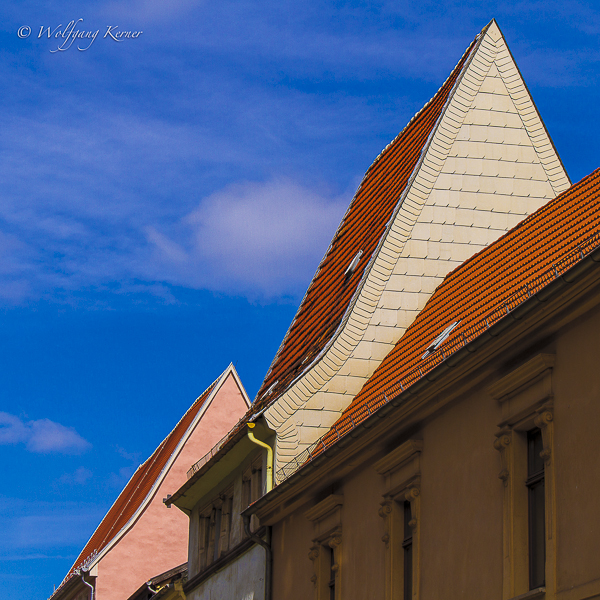 Tontopf - Hohe Straße Giebel - Hahnemuehle - Fina Art Perl